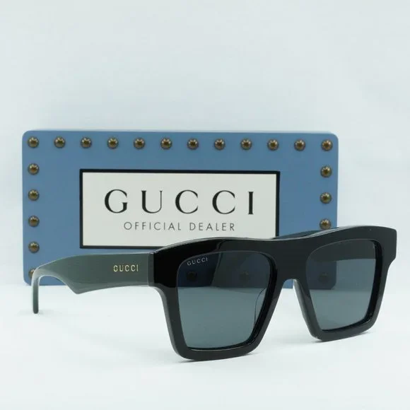 NEW GUCCI GG0962S 009 BLACK GREY SUNGLASSES - Picture 7 of 10